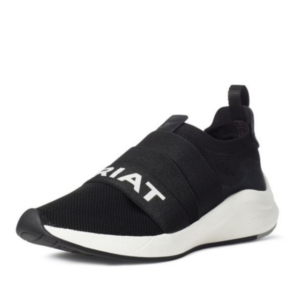 NWT IOB Ariat Black and White Slip-On Sneakers